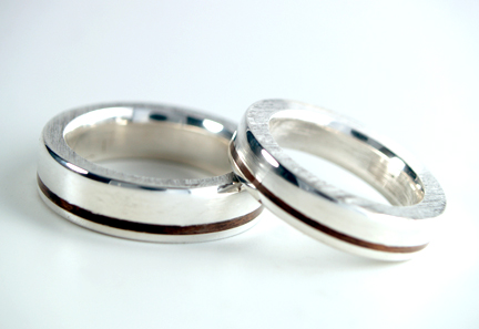 rosewood inlayed ring